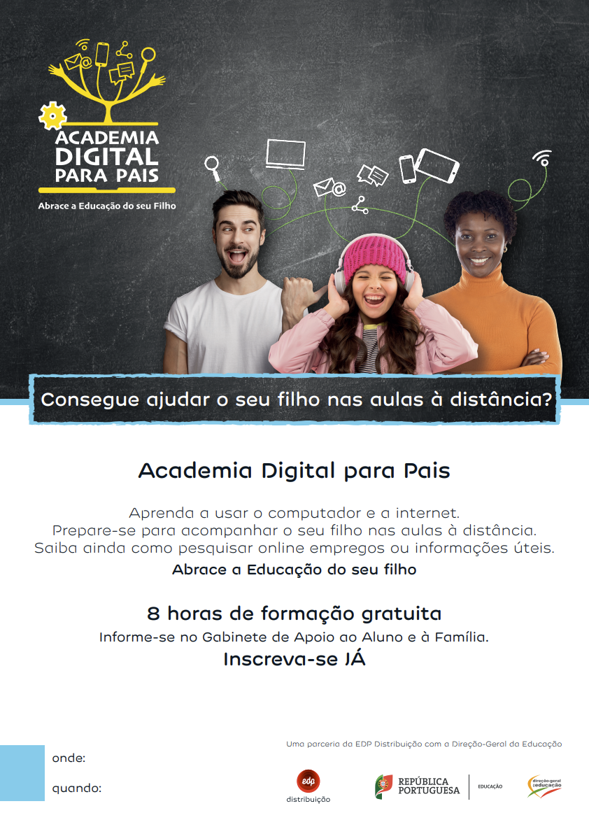 academia digital para pais imagem site e redes sociais