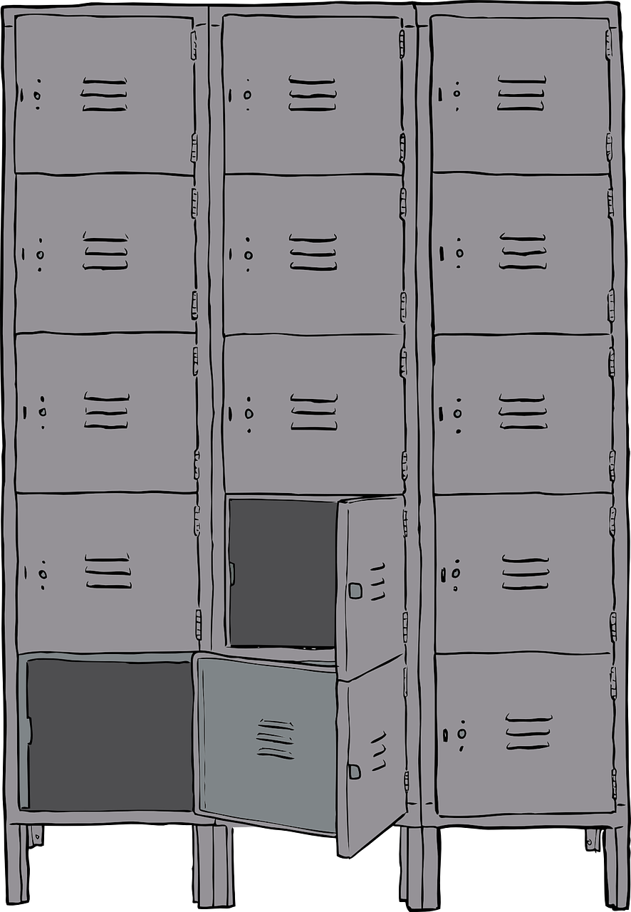 lockers metal cabinet students 111543