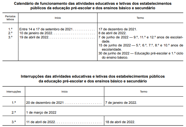 CalendarioEscolar alterado